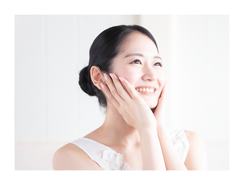 ツヤとハリに満ちた若々しい肌